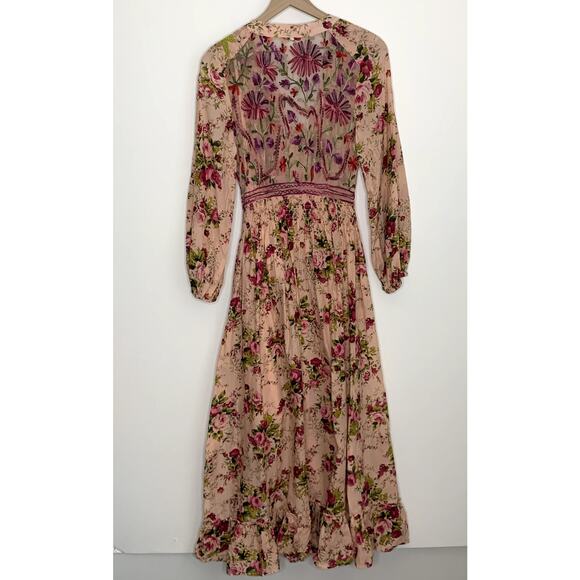 Aratta Silent Journey Softness Antique Rose Maxi Dress Womens Pink Medium - Picture 3 of 16